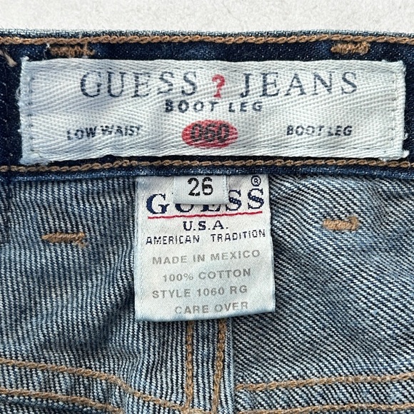 Vintage Guess Low Waist Bootcut Jeans | Style 1060 RG | Y2K | Size 26 - Picture 4 of 12